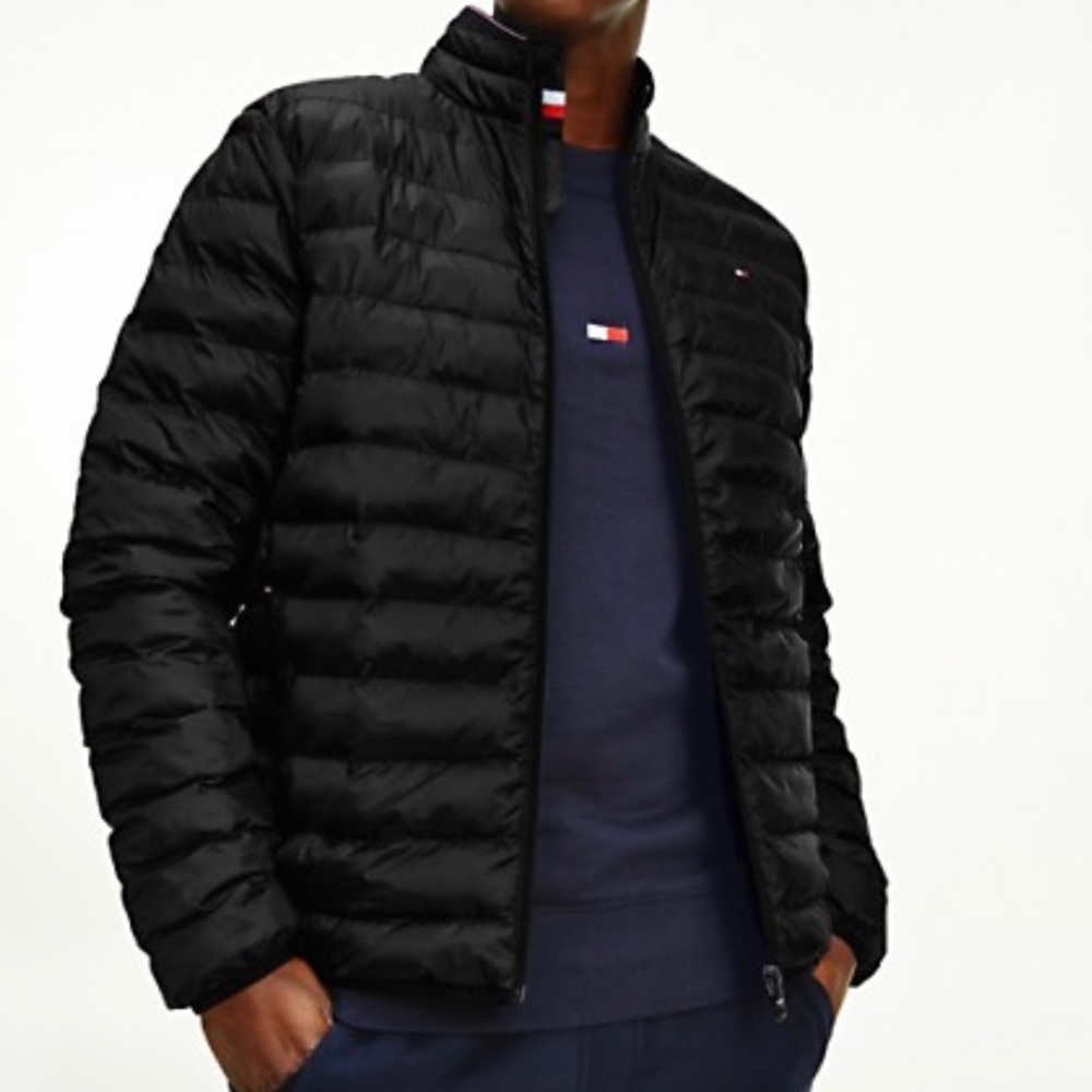 TH TOMMY HILFIGER recycled packable jacket full zip